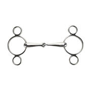 TWO-RING PESSOA BIT, SINGLE JOINT, SOLID MOUTHPIECE 19 MM TWO-RING PESSOA BIT, SINGLE JOINT, SOLID MOUTHPIECE 19 MM
