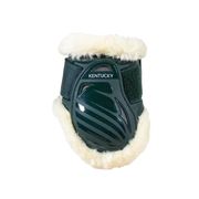 VEGAN SHEEPSKIN YOUNG HORSES FETLOCK BOOTS DARK GREEN VEGAN SHEEPSKIN YOUNG HORSES FETLOCK BOOTS DARK GREEN