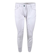 WOMEN RIDING BREECHES WITH GRIP AND POCKET DECORATION NASTRO ANIMO White WOMEN RIDING BREECHES WITH GRIP AND POCKET DECORATION NASTRO ANIMO White