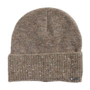 WOMEN'S KNITTED HAT KLSAFIYA KINGSLAND BROWN IRON WOMEN'S KNITTED HAT KLSAFIYA KINGSLAND BROWN IRON
