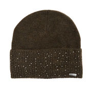 WOMEN'S KNITTED HAT KLSAFIYA KINGSLAND DARK GREEN WOMEN'S KNITTED HAT KLSAFIYA KINGSLAND DARK GREEN