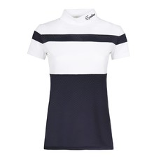 WOMEN’S SHORT-SLEEVED SHOW POLO “GLORIA” WHITE/BLACK WOMEN’S SHORT-SLEEVED SHOW POLO “GLORIA” WHITE/BLACK